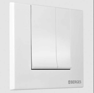 Кнопка для инсталляции Berges Novum S1 040041 / S4 040044, белый глянцевый