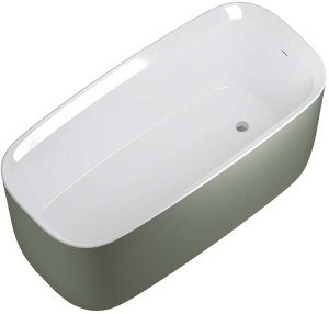 Акриловая ванна Allen Brau Infinity 3 2.21003.20/CGM / 2.21003.21/CGM, 170х78, белый матовый, цементно-серый