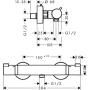 Смеситель для душа Hansgrohe Ecostat 13116000