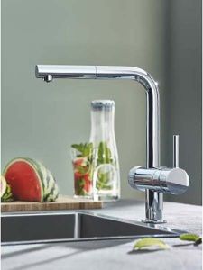 Смеситель для кухонной мойки Grohe Blue Pure Minta 31721000, хром