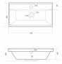 Умывальник Madera Classica Slim 70
