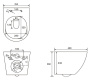 Подвесной унитаз Abber Bequem AC1102T
