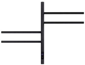Полотенцесушитель Vincea VTD-1S1CBE / VTD-1S1CGE электрический, 43х60 4 перекладины, графит