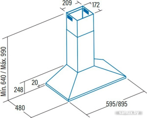 Кухонная вытяжка CATA V 6000 WH 02061099 фото 1