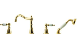 Смеситель на борт ванны Boheme Oro 395