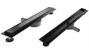 Душевой трап Rea Neox Pro Black двусторонний 60 / 70 / 80 / 90 / 100, 60 см