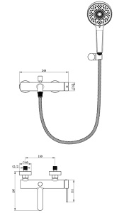 Набор смесителей Oliveeka OL-639017+88139017-MB
