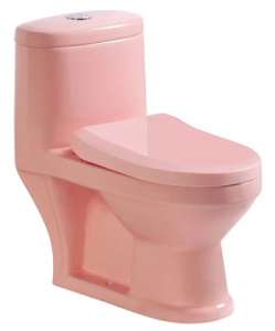 Напольный унитаз Gid Tr2192-PK детский с сиденьем Soft Close, розовый