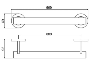 Поручень Gappo G8106-6