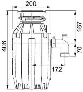 Измельчитель пищевых отходов Franke Turbo Elite TE-125 134.0535.242