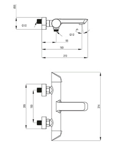 Смеситель для ванны Deante Arnika BQA 010M