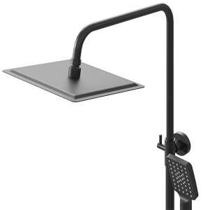 Душевая стойка Grossman Cosmo 500.K35.02.210 / 500.K35.02.420, черный матовый