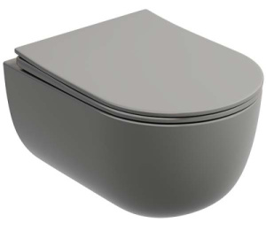 Подвесной унитаз CeramicaNova Modena CN6063MH / CN6063MDH Rimless Soft Close, антрацит матовый