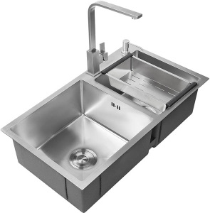 Кухонная мойка Avina HM8048 с коландером и дозатором