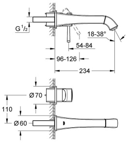 Смеситель встраиваемый Grohe Grandera 19930000, хром
