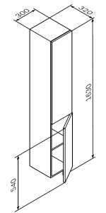 Пенал AM.PM Gem M90CHR0306GM подвесной