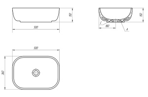 Умывальник Cersanit Moduo 50 Square 63570