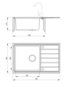 Кухонная мойка Deante Avior ZPA-0113