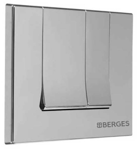 Кнопка для инсталляции Berges Novum S2 040042 / S3 040043, сатин (хром матовый)