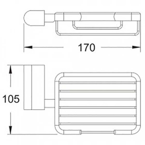 Мыльница Rose RG1704