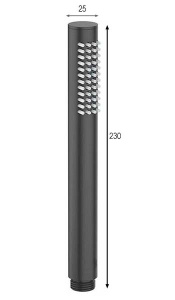 Душевая лейка Filarete FL21GO / FL21MG, золото матовое