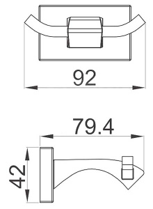 Крючок Gappo G0705-26 двойной