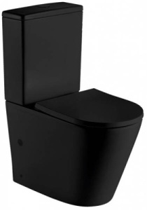 Напольный унитаз Gid Tr2179BM / Tr2179BL с сиденьем Soft Close, черный глянцевый