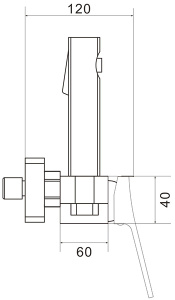 Смеситель для биде Shevanik S6105C-1