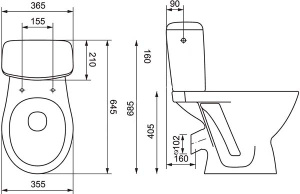 Напольный унитаз Cersanit 382 Koral 031, белый