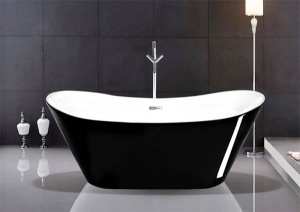 Акриловая ванна Calani Lotus White Black