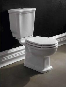 Напольный унитаз BelBagno Boheme BB115CPS вертикальный выпуск, белый