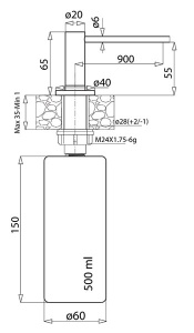Дозатор для моющих средств AquaSanita DS 601
