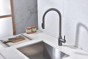 Смеситель для кухонной мойки Paulmark Universal Un213880-GM с подключением к фильтру воды