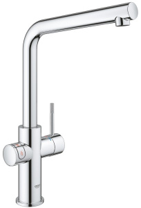 Смеситель для кухонной мойки Grohe Red Duo 30325001 / 30325DC1 в комплекте с бойлером, хром