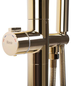 Смеситель для ванны Rea Clark gold REA-B5302 / gold matt REA-B5303 напольный