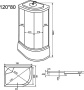 Душевая кабина OSK 3M-12R / OSK 3M-12L