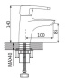 Смеситель для умывальника Shevanik S5001