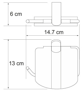 Держатель для туалетной бумаги Wasserkraft Berkel K-6825