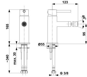Смеситель для биде Armatura Moza 5037-015-00