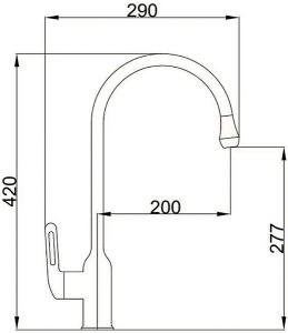Смеситель для кухонной мойки Haiba HB71825-8