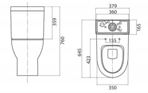 Напольный унитаз BelBagno Steam BB130CPR безободковый, белый