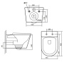 Подвесной унитаз Grado GD-W204R