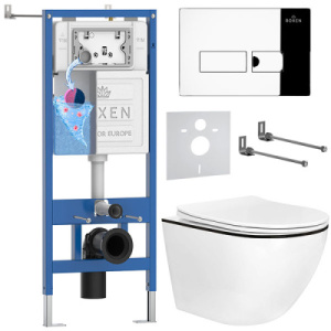 Комплект инсталляции 6 в 1 Roxen StounFix Dual Fresh 964772 с аромадозатором, хром глянец