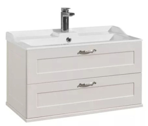 Тумба под умывальник Акватон Леон 65 1A187001LBPS0 / 80 1A186301LBPS0 дуб белый, 80, дуб белый