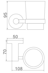 Стакан Ledeme L71706