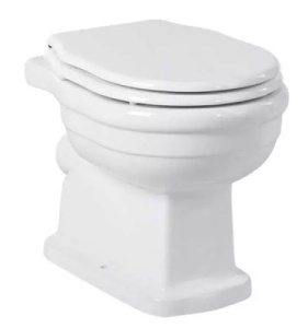 Приставной унитаз BelBagno Boheme горизонтальный выпуск, белый