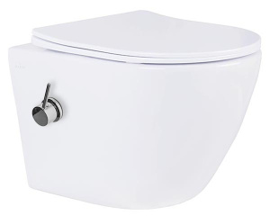 Комплект инсталляции TECEbase kit 9400401 с кнопкой Tecenow 9240402 и унитазом Roxen Antares Bidet 530185-01X с функцией биде