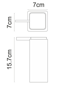 Дозатор для жидкого мыла Wasserkraft Mosel K-4599