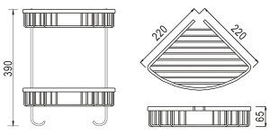 Полка Rose RW12H