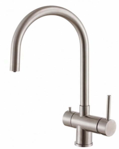 Смеситель для кухонной мойки Zorg Inox SZR 7020 под фильтр, графит